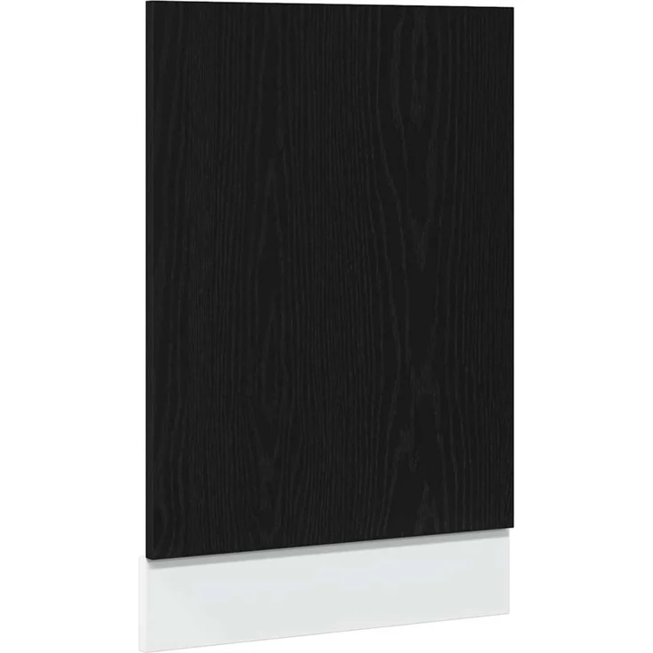 Geschirrspülerblende, Geschirrspülerfront Lyon Schwarz Eichen-Optik 45x1,5x67 cm – Bild 2