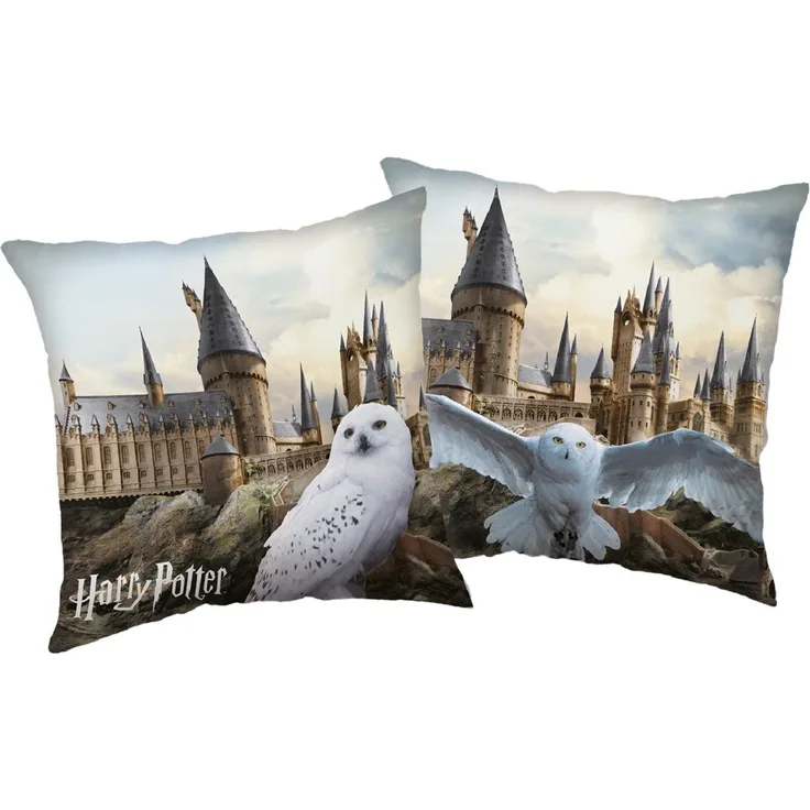 Harry Potter Motivkissen Hedwig 1-Stück 40x40 cm Doppel-Seitig Aufdruck Sofakissen
