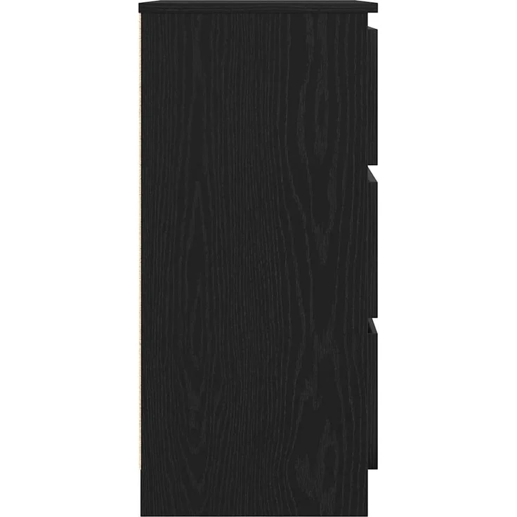 vidaXL Sideboard Schwarz Eichen-Optik 60x35x76 cm Holzwerkstoff 862493 – Bild 6