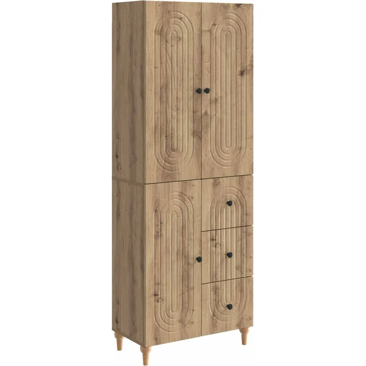 vidaXL Schrankset 2 stk. Artisan-Eiche 66 x 34,5 x 90 cm Holzwerkstoff 3416483 – Bild 2