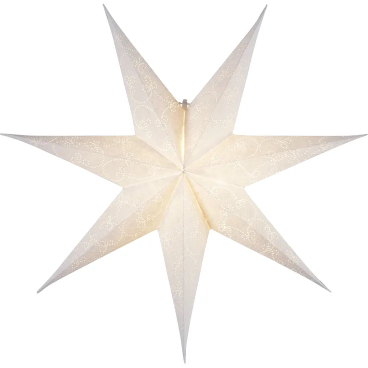 Star Papierstern Decorus 7 zackig Papier Weiß 1.5x6.3x 6.3cm