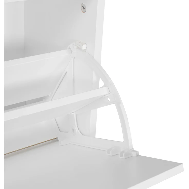 Wohnling Wand-Garderobe JANA mit Spiegel & Schuhschrank, Spanplatte weiß – Bild 11