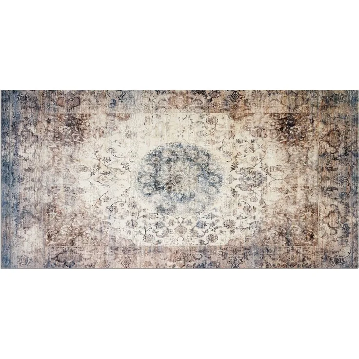 matches21 HOME & HOBBY Läufer Küchenläufer Vintage Ornamente beige rutschfester Flur Teppich, rechteckig, Höhe: 5 mm, Waschbarer Küchenteppich 60x120 cm für Küche, Schlafzimmer