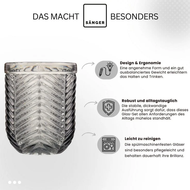 SÄNGER Gläser-Set Bunt, 12-tlg, Glas, Porto + Faro, 12er Set, spülmaschinengeeignet – Bild 1