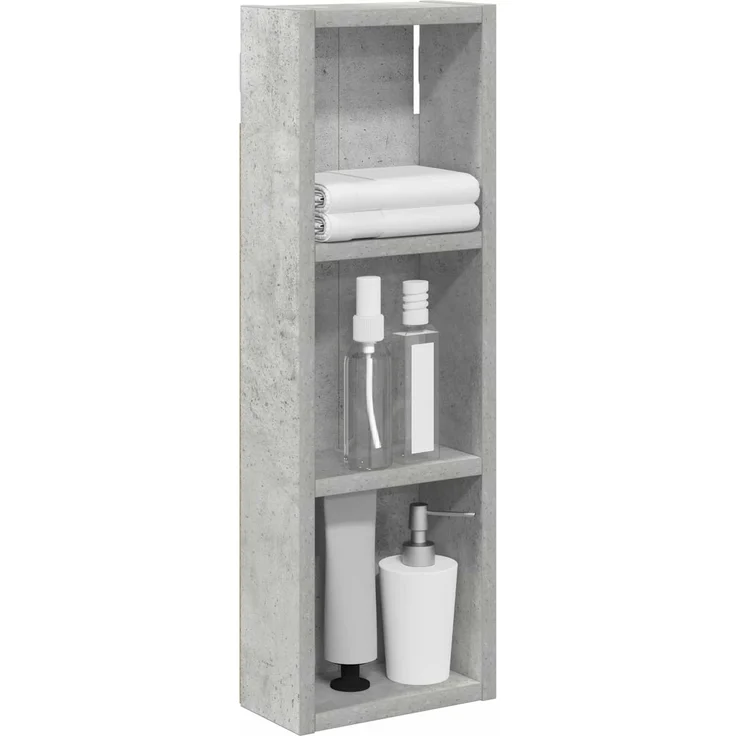 vidaXL Badezimmer-Wandschrank mit Regal Betongrau 20 x 10 x 60,5 cm 889290 – Bild 3