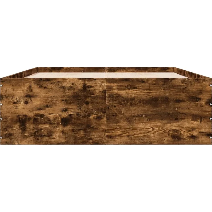 vidaXL Bettgestell Räuchereiche 140x200 cm Holzwerkstoff 3280927 – Bild 3