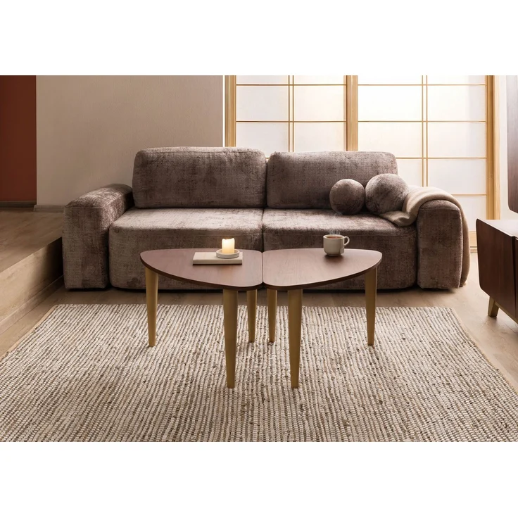Couchtisch Nussbaum-Echtholzfurnier 120x70x45 braun lackiert BUTTERFLY #115 – Bild 9