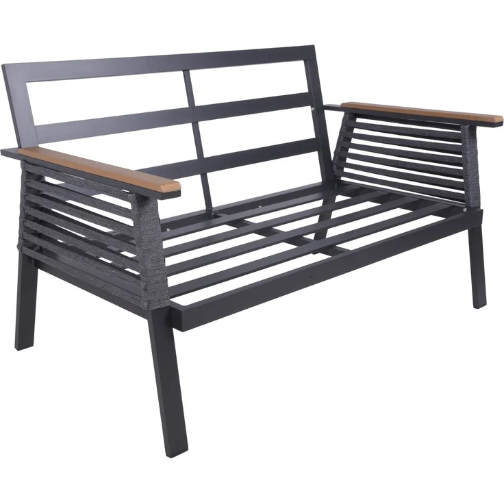 DENIA Lounge-Gruppe: Luxus-Outdoor-Set mit grauen Kissen und Tisch – Bild 5