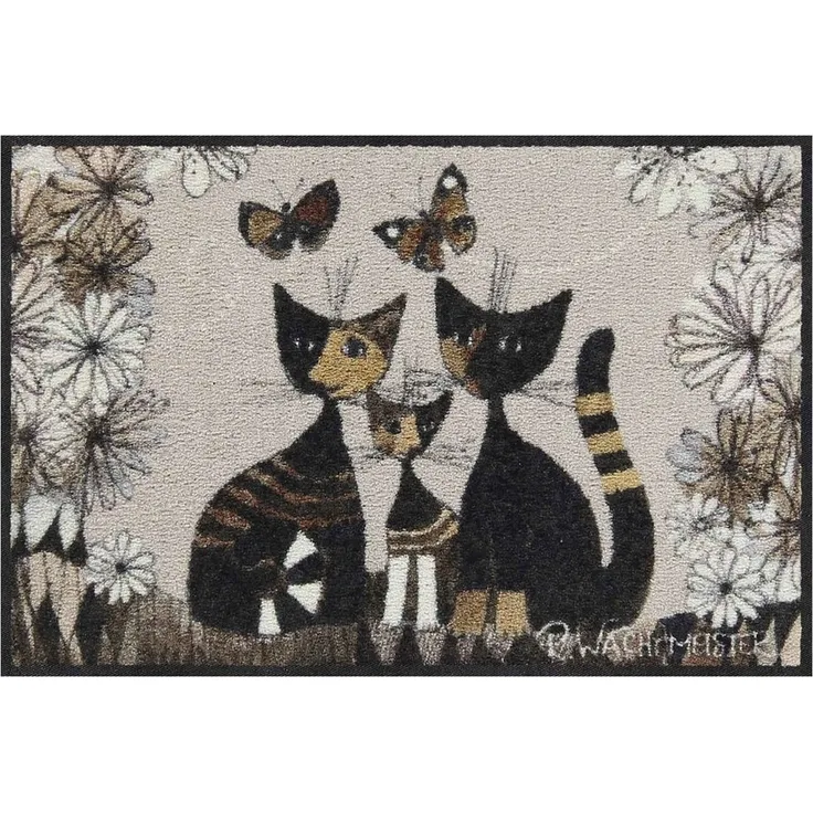 Salonloewe Fußmatte Rosina Wachtmeister Gatti con Fiori,, Rechteckig, Höhe: 500 mm