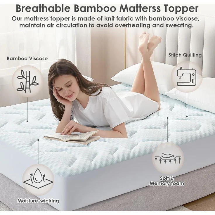 flauschige decke kuscheldecke Kinder Gel Topper 180x200cm Boxspringbett – Bild 7