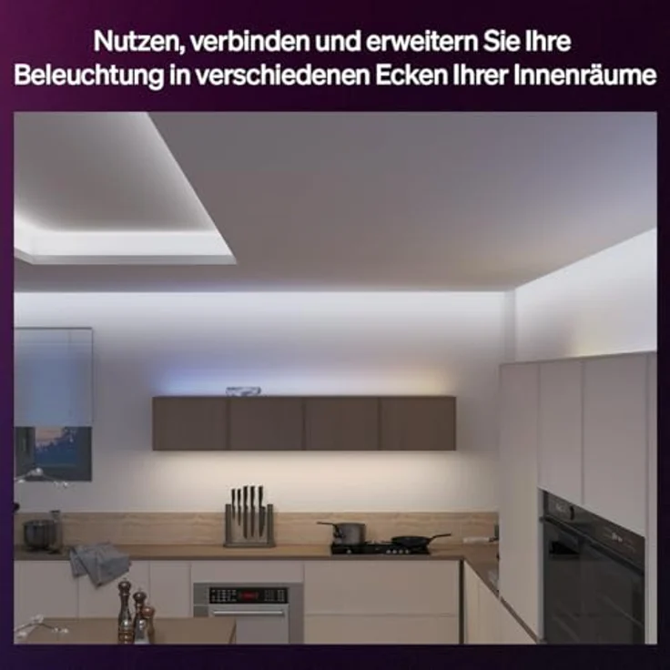 Hue Flux Winkelstecker für LED-Lightstrip, Zubehör, 90-Grad-Verlängerung, Flexible Innenbeleuchtung, Gleichmäßiges Licht, Einfache Installation, 4er-Pack – Bild 4