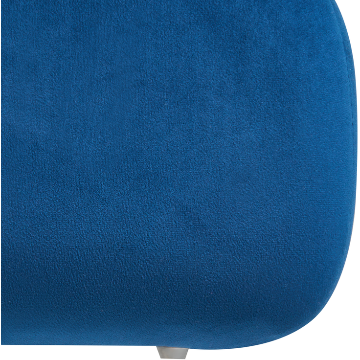 Pouf CALIENTE Samtstoff Marineblau – Bild 6