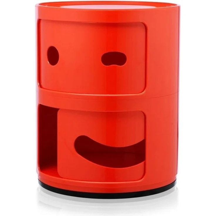 Kartell Componibili Container zwinkernd, Kunststoff, Rot, 32 x 32 x 40 cm – Bild 2
