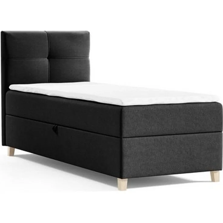 Beautysofa Boxspringbett Modern Boxspringbett mit Topper HELEN MINI Schlafzimmer, mit Matratze – Bild 4