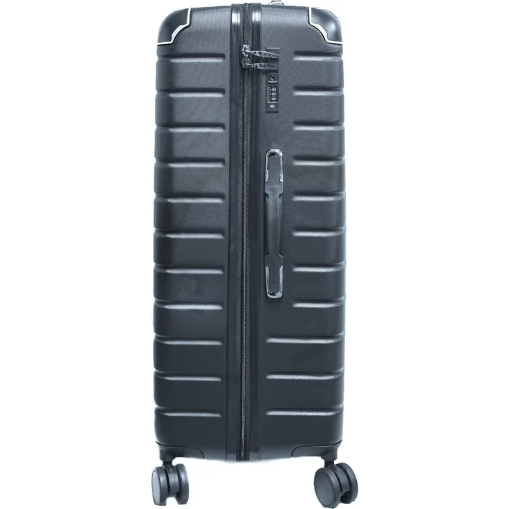 3 Tlg. Reisekoffer- Set mit 4 Räder 360° drehbar, Hartschale mit Kantenschutz Anthrazit – Bild 4