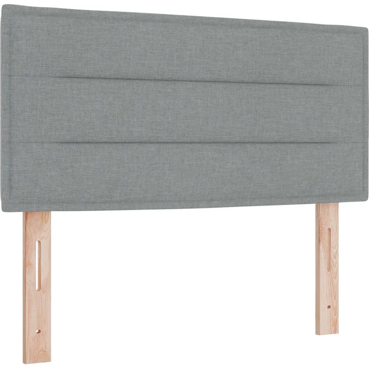 vidaXL Ottoman Bett mit Matratze Hellgrau 100 x 200 cm Stoff 3456219 – Bild 4