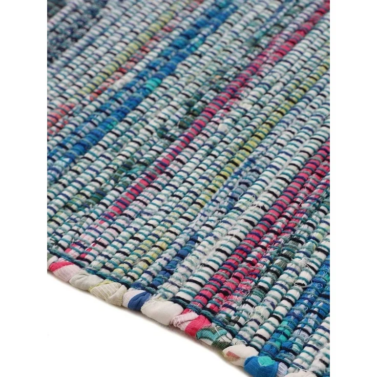 carpetfine Teppich Kelim Chindi, Wendeteppich, rechteckig, Höhe: 6 mm, handgewebt, Fleckerlteppich mit Fransen, auch vielen in Läufergrößen – Bild 4