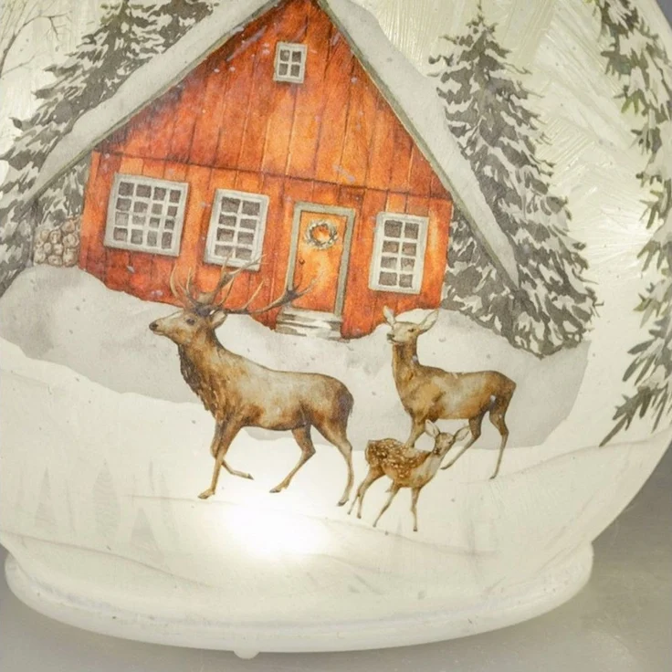 formano Tischleuchte Winterzeit, LED, mit Timerfunktion, Weiß, Winterzeit, H: cm – Bild 2