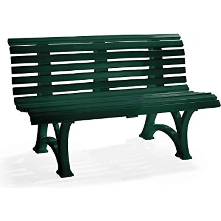 Blome Sitzbank Borkum, 4-Sitzer Gartenbank in blau, wetterfest und langlebig, Made in Germany – Bild 5
