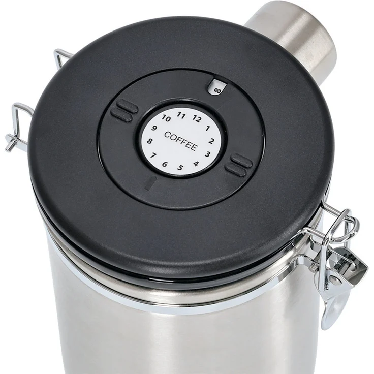 ZELLER 27367 Kaffeedose mit Löffel 1700 ml, Edelstahl/Kunststoff, Ø 12 x 19 cm – Bild 3