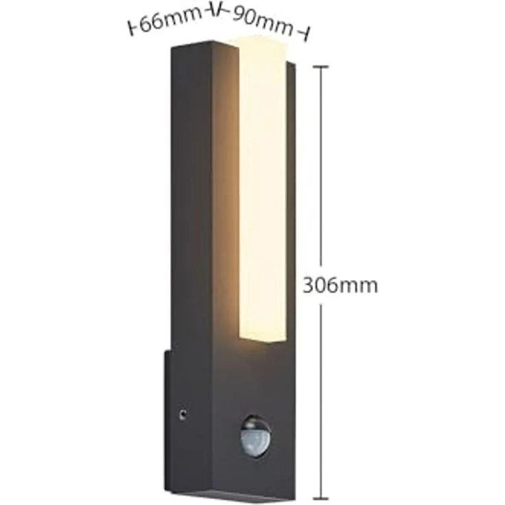 Lucande Außen-Wandleuchte Virgalia, LED 8,6 W gesamt, warmweiß – Bild 6