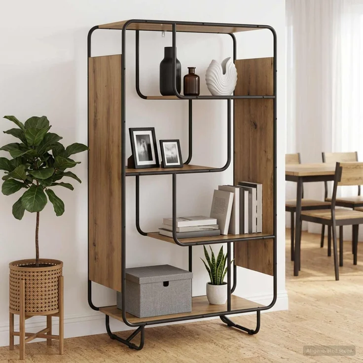 vidaXL Highboard Artisan-Eiche 80 x 37.5 x 144 cm Holzwerkstoff 8007941 – Bild 1