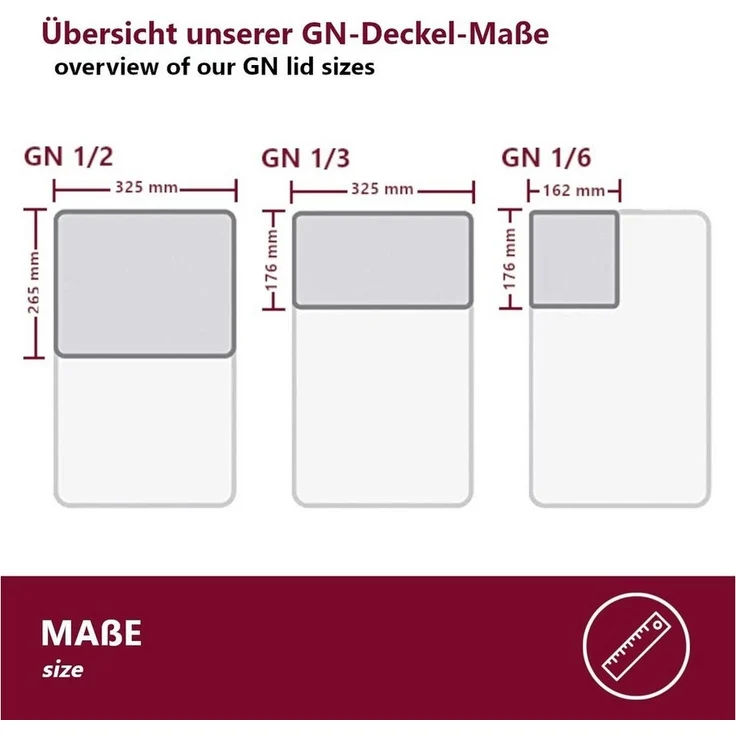 HOOZ Thermobehälter GN Thermobehälter & Deckel Wärmebehälter aus Edelstahl, Edelstahl, (Packung, 1-tlg, ineinander stapelbar), stapelbar – Bild 2