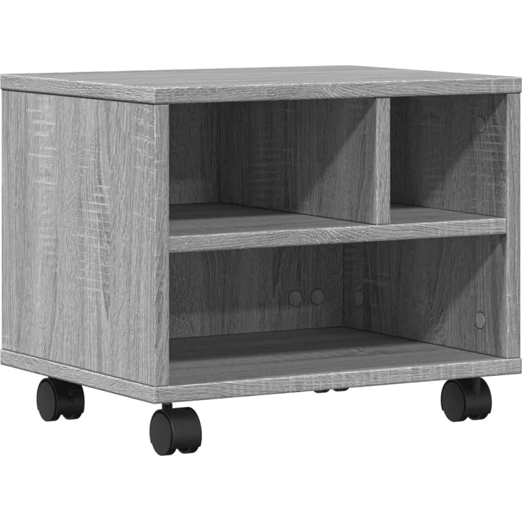 vidaXL Druckerständer mit Rollen Grau Sonoma 41x32x34,5 cm 840616 – Bild 1