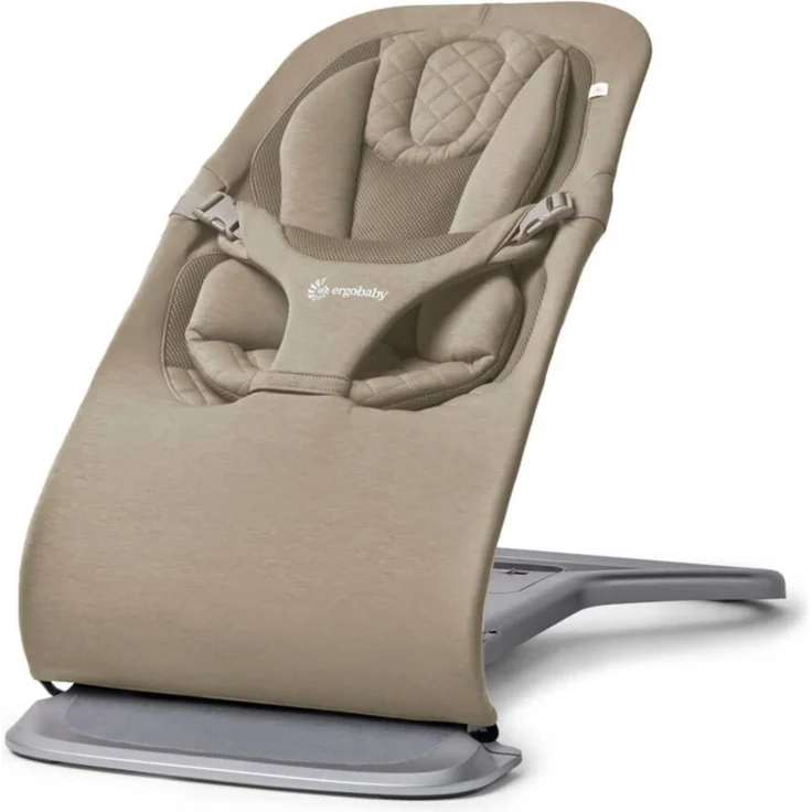 Ergobaby Evolve Bouncer Babywippe für Neugeborene Soft Olive – Bild 5