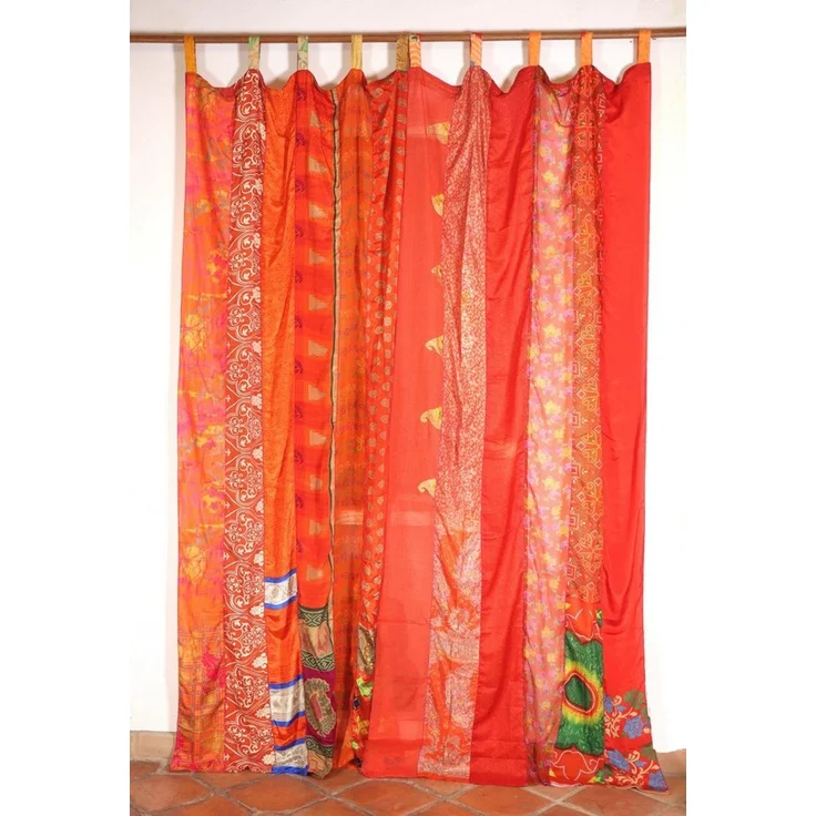 Guru-Shop Vorhang Seidiger Vorhang (1 Stk) indische Boho Gardine.. – Bild 3