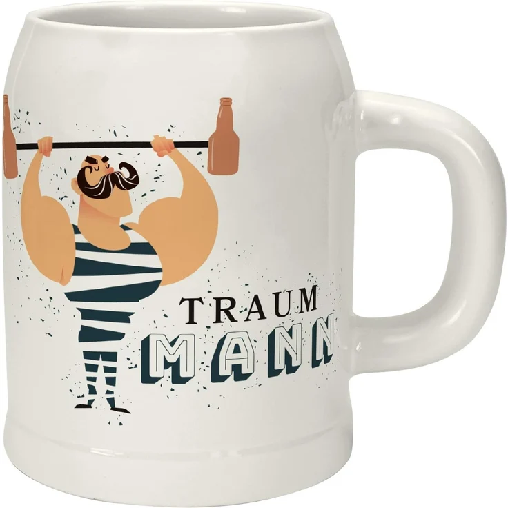 Traummann Porzellan 60 cl Geschenk-Anhänger Bierkrug 47226 – Bild 1