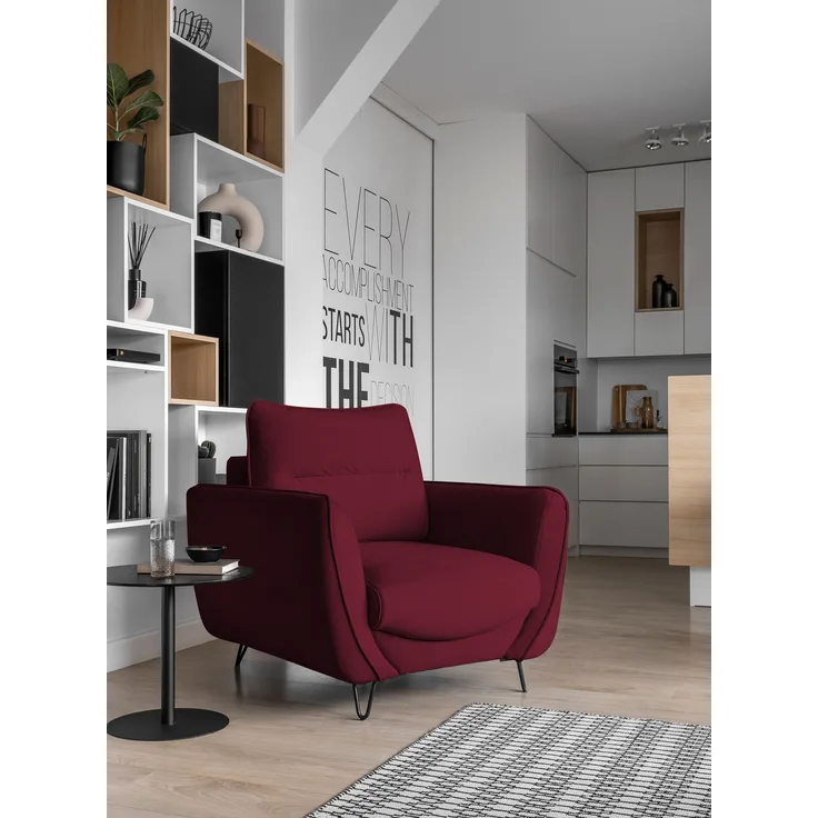 Silva 1F, Sessel, Stuhl, Dunkellila