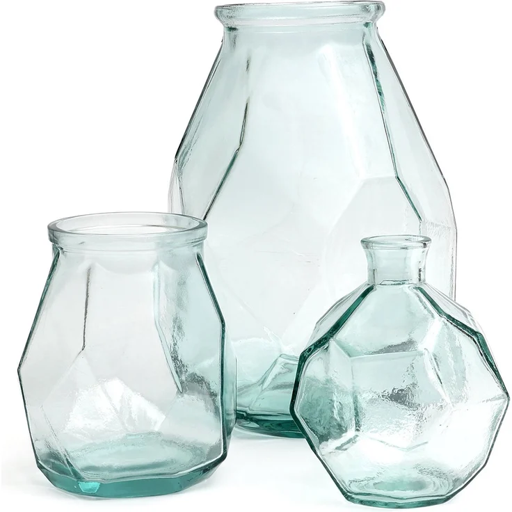 Die Round Origami Vase - Blau – Bild 2