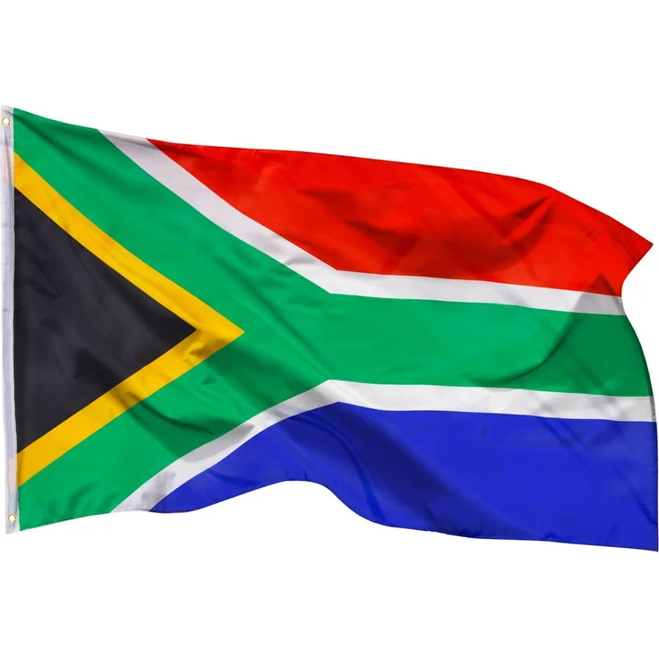 PHENO FLAGS Südafrika Flagge 90x150 cm - wetterbeständige Fahne mit Messingösen, 100% Polyester, robuste Doppelnaht & in lebendigen Farben - ideal für Flaggen-Liebhaber