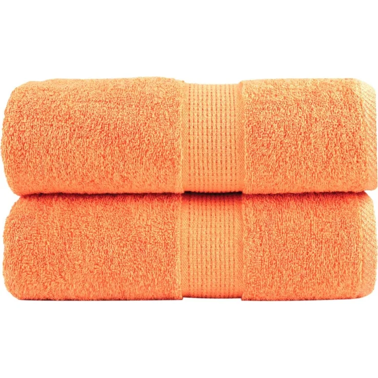 vidaXL Premium Waschhandtücher SOLUND 2 Stück Orange 30x30 cm 600 g/m² 137371 – Bild 1