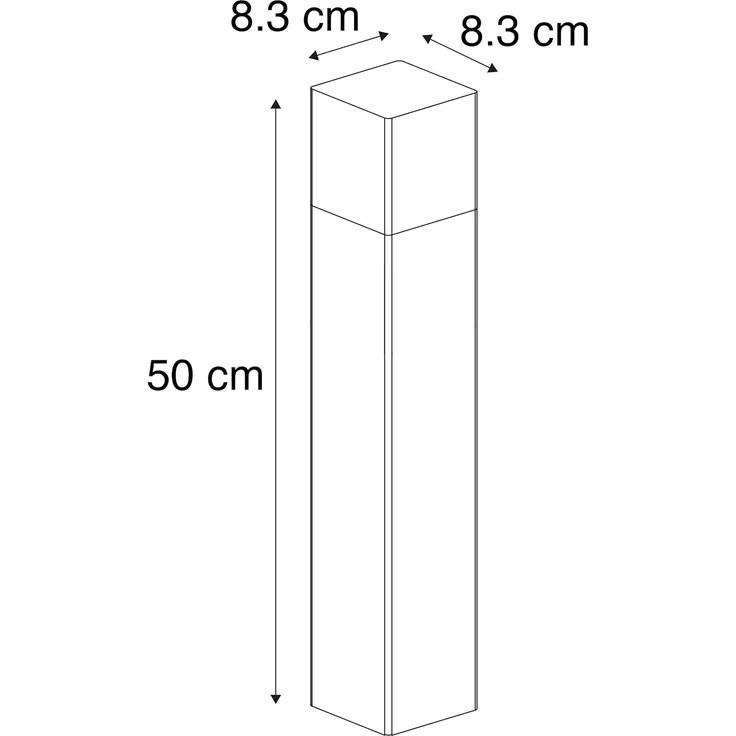 Qazqa Außen-Stehlampe Denmark, ohne Leuchtmittel, E27, Schwarz, Modern, Aluminium, 1-flammig – Bild 5
