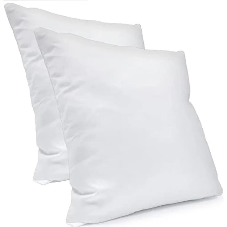 DILUMA Kopfkissen Kopfkissen 80x80 cm 2er Set - Mikrofaserkissen, Schlafkissen, Allergikergeeignet, Atmungsaktiv, Samtweich