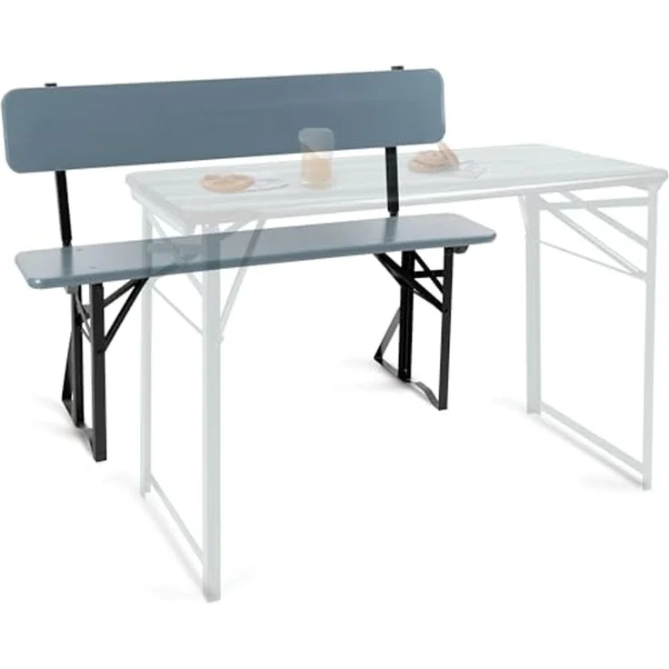 Stagecaptain Sitzbank "Hirschgarten" Bierzeltbank mit Lehne 119 cm (2-St), Gartensitzbank, Campingbank, Gartenbank zusammenklappbar – Bild 4