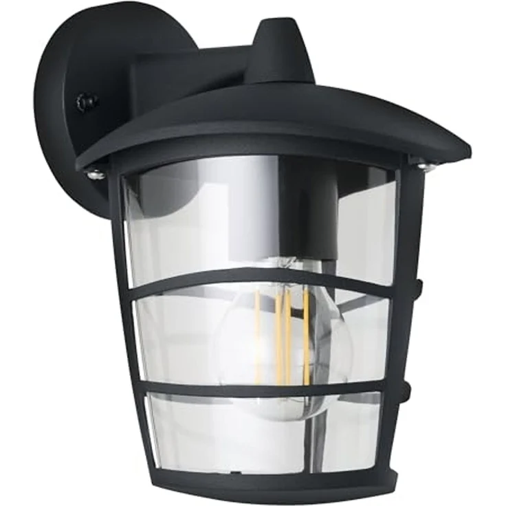 Eglo 93098 Aussenleuchte ALORIA schwarz, E27 max. 1X40W L:17cm H:22,5cm – Bild 1