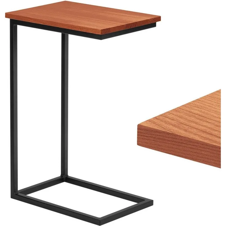 LAMO Manufaktur Beistelltisch Massivholztischplatte Laptoptisch Sofatisch (Set, 1 Tisch), 20mm stake Massivholzplatte