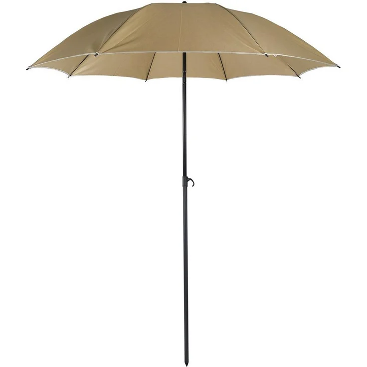 VCM Sonnenschirm rund 917584 Taupe H. 190 x 180 x T. 180 cm – Bild 1
