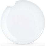 Speiseteller mit Biss Porzellan weiß 2er Set