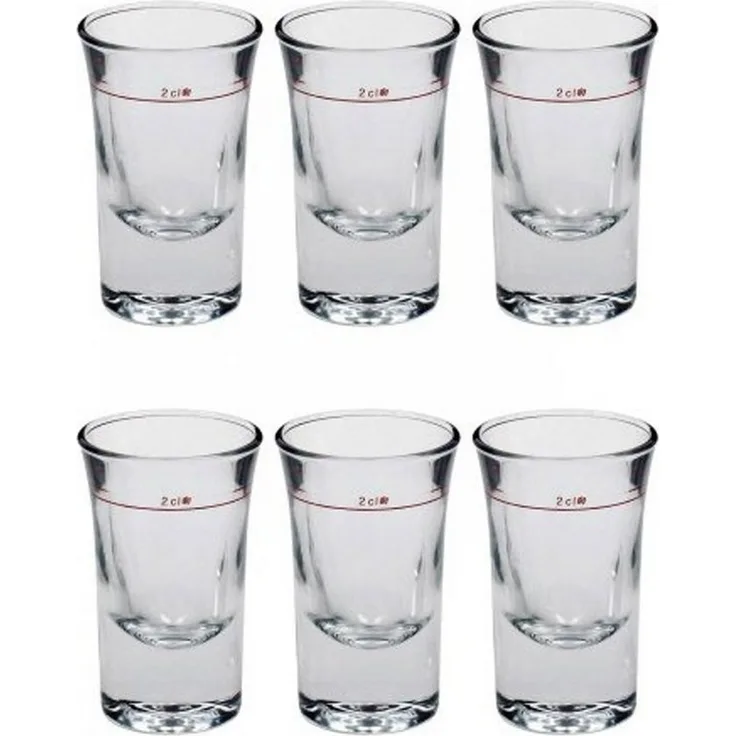 Schnapsgläser. 6er Set. ca. 20 ml. Wellco. Dublin