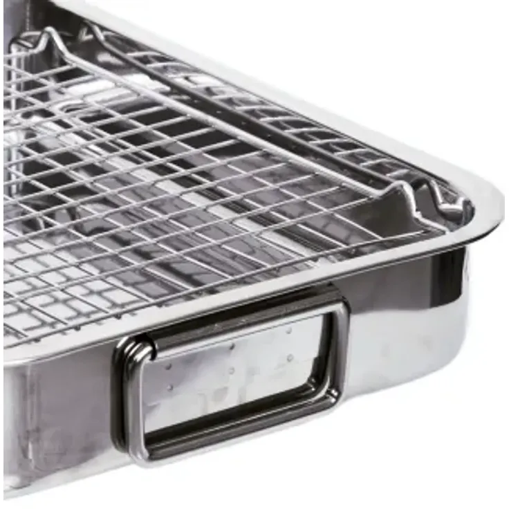 Pott & Flamme Ofenform mittel 36 cm mit Edelstahl Gitterrost-Einsatz – Bild 2