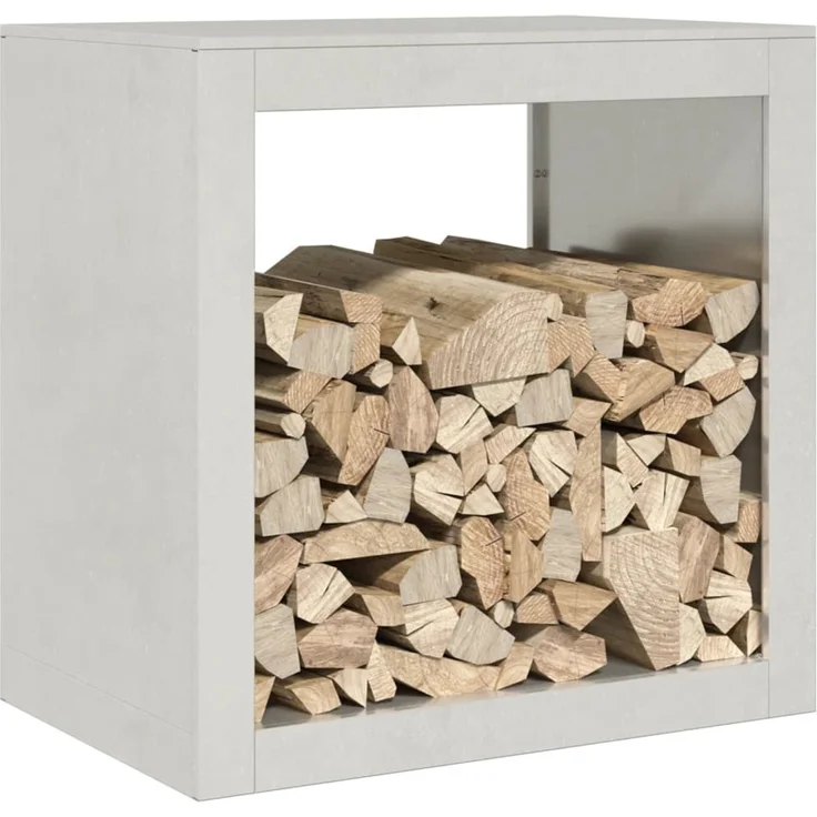 vidaXL Brennholzregal 60x40x60 cm Edelstahl 851007 – Bild 2