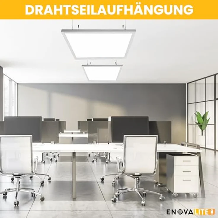 ENOVALITE LED-Panel ELED600109, 36 W, 3600 lm, 4000 K, 4 Stück – Bild 6