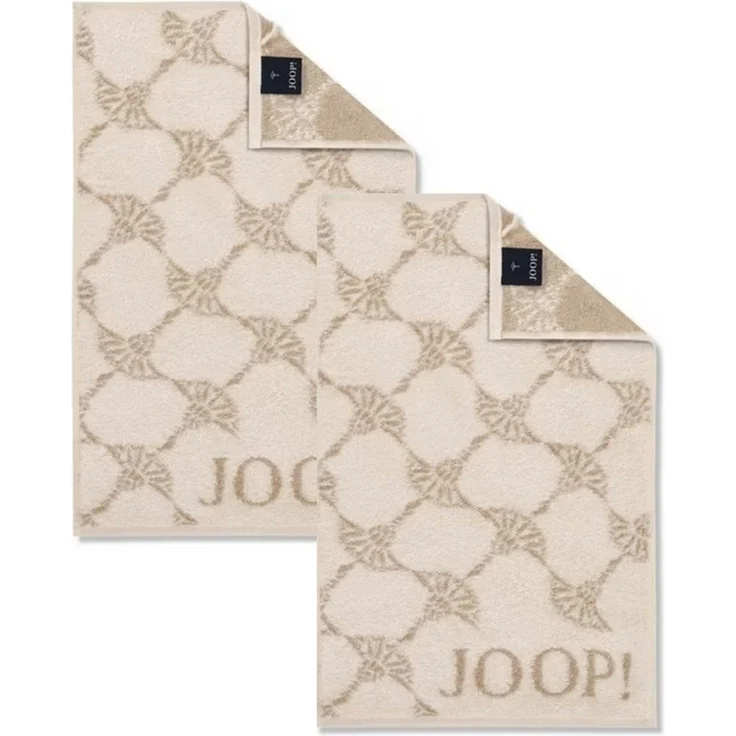2 Stück Joop! Gästetuch Cornflower 1611-36 Creme 30x50 – Bild 4