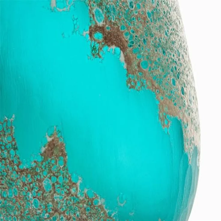 NTK-Collection Vase Ocean XXL, Türkis/Gold Dekovase Tischvase mit 20,8 cm Breite – Bild 5