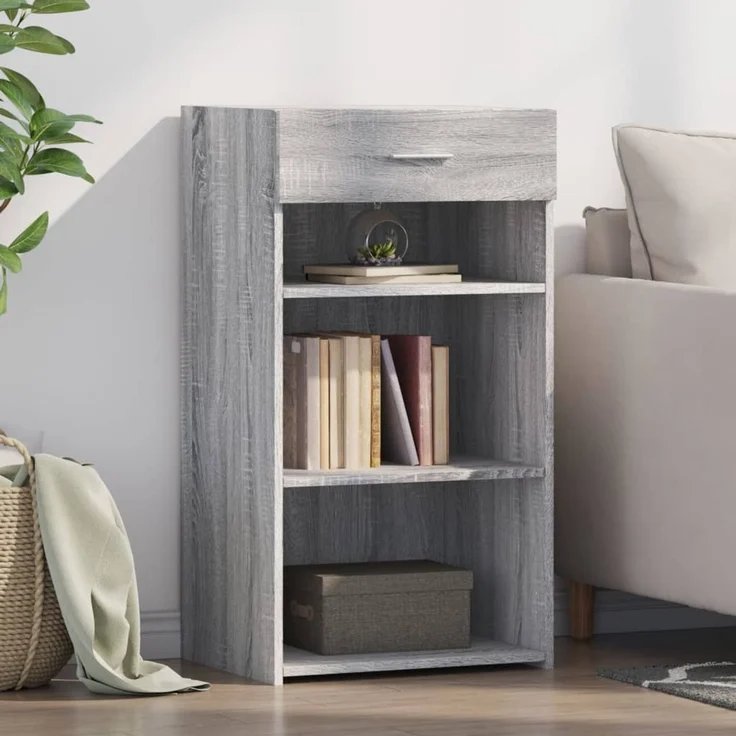 Highboard Grau Sonoma 50 x 42,5 x 93 cm Holzwerkstoff – Bild 1