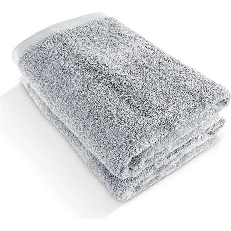 herzbach home Duschtücher Pura 70x140 cm, (2-St), 550g/m², Premium-Qualität, 100% Baumwolle, einfarbig